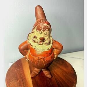 Vintage Disney Happy Dwarf Chalkware Figurine – Snow White Folk Art Decor